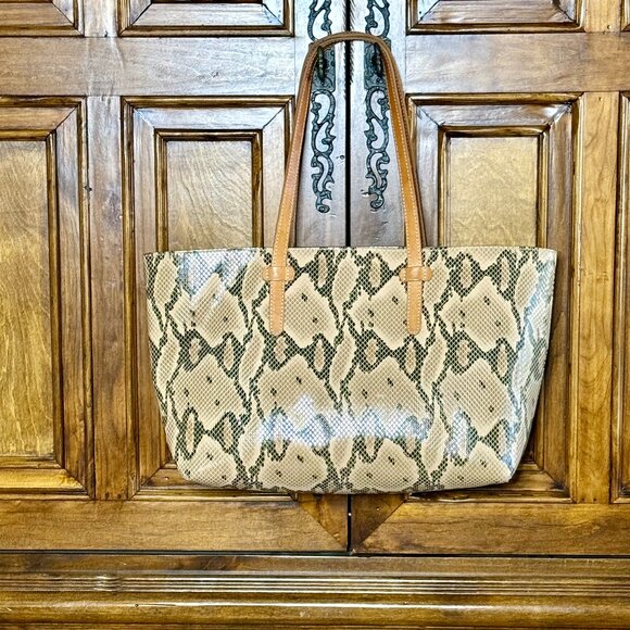 Consuela Handbags - Consuela East West Tote Snake Print Bag